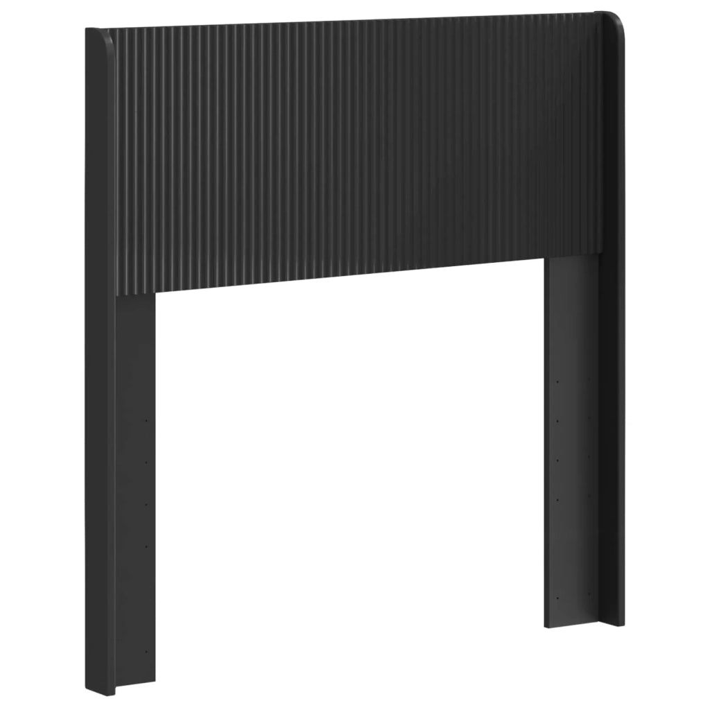 Testiera Letto Nero Legno ingegnerizzato 889726