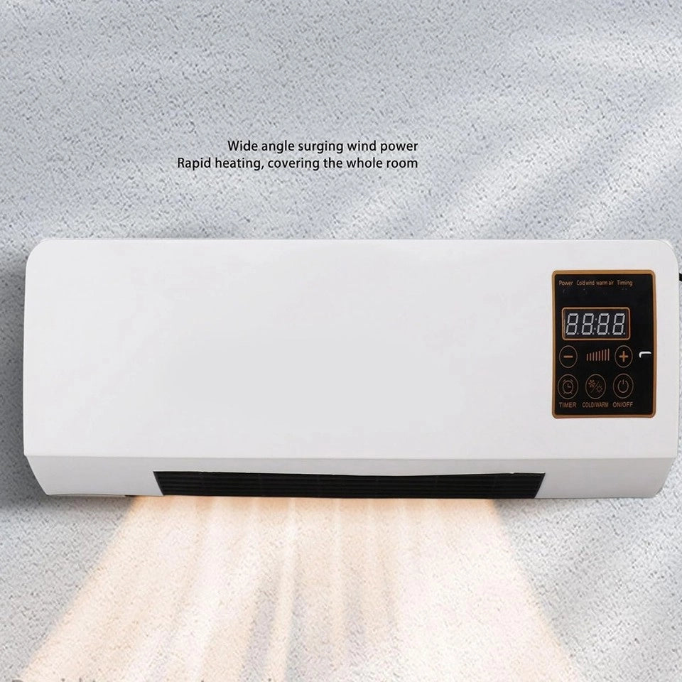 TERMOVENTILATORE RISCALDATORE RINFRESCATORE PORTATILE DA PARETE VENTILATORE