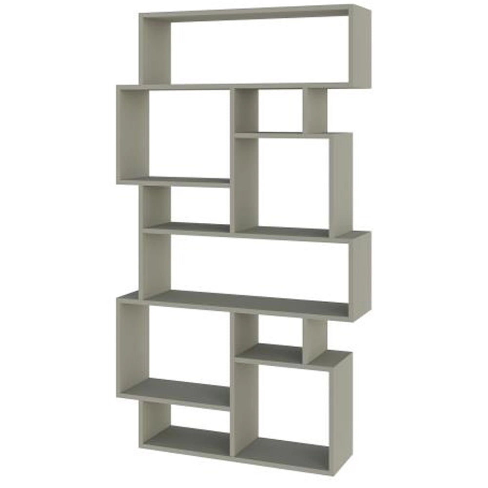 Libreria Design Moderna 168x96x25 cm Scaffale 8 Ripiani in MDF Verde