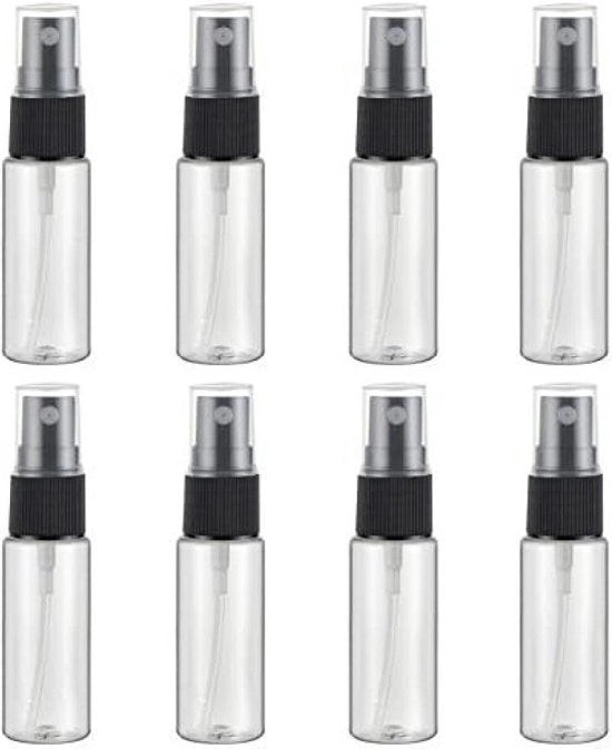 Set di 8 flaconi vuoti in plastica per viaggi (20 ml)