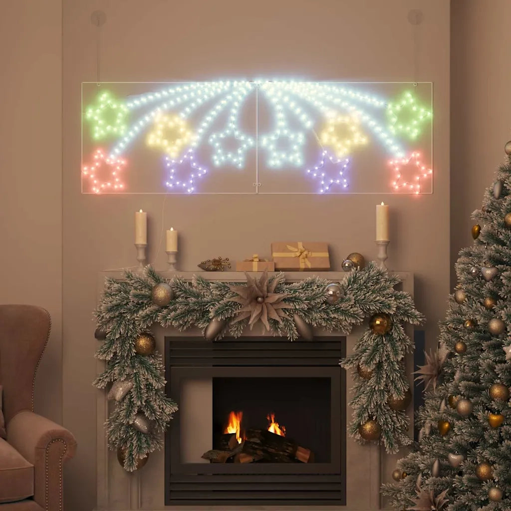 Stella di Natale con 432 LED Multicolore 182 x 58 cm PVC 42018956