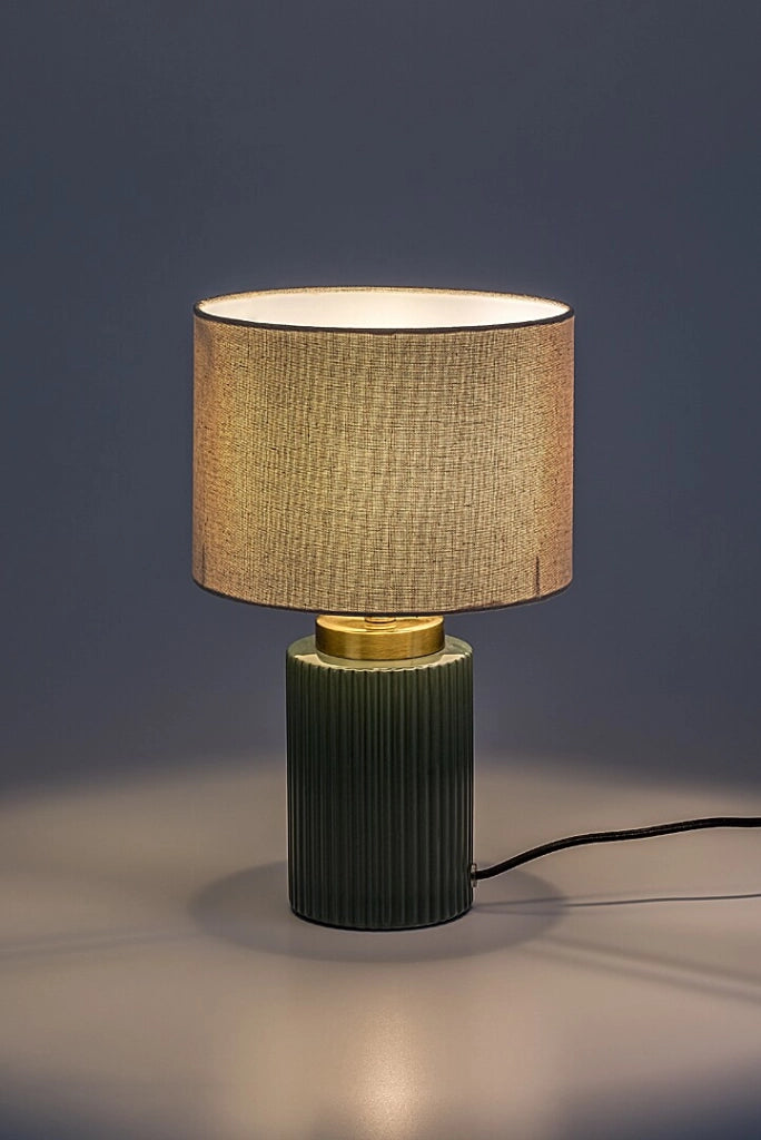 Lampada da tavolo Glovy verde ceramica E14 Rabalux