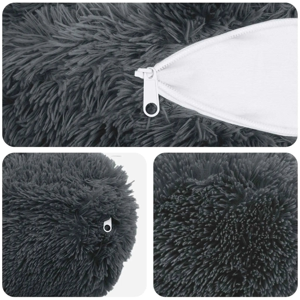 Federa 6 pcs HEERLEN Antracite Ø 15 x 40 cm Fleece PV 923400