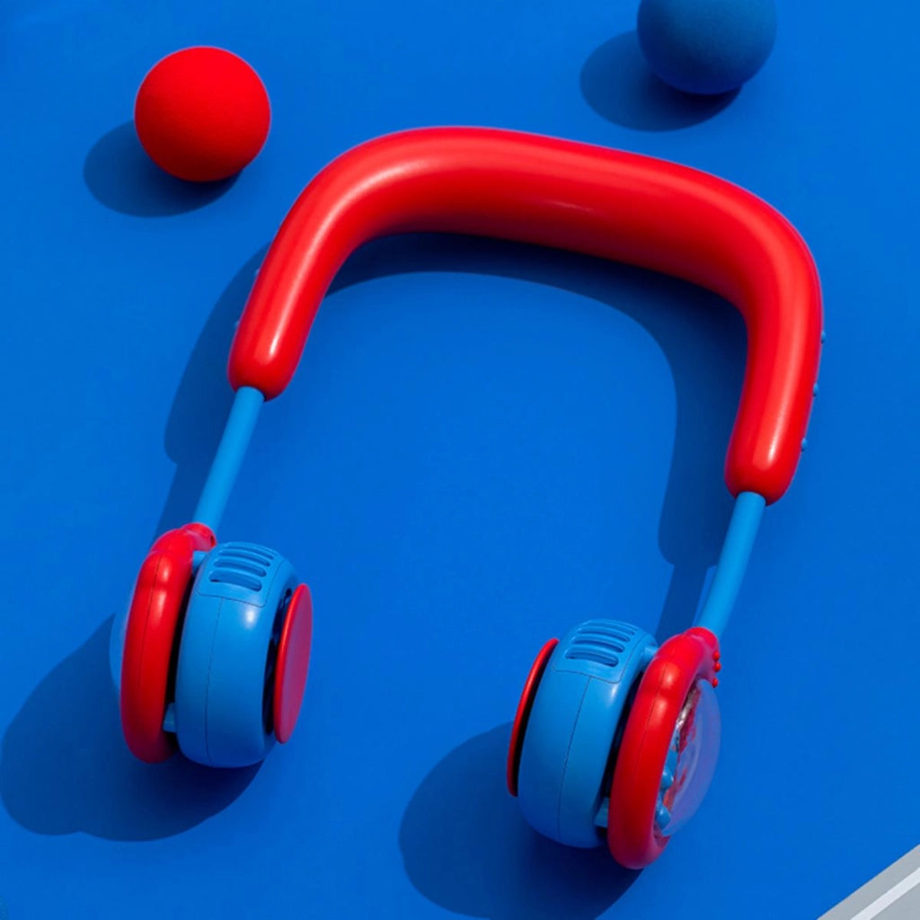 Ventilatore da collo per bambini modello AirSpace Blu / Rosso TechKidz