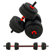 Set manubri 25 kg con barra ¨C Minimal ¨C Nero