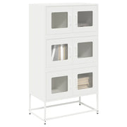 Credenza Bianca 68x39x123 cm in Acciaio
