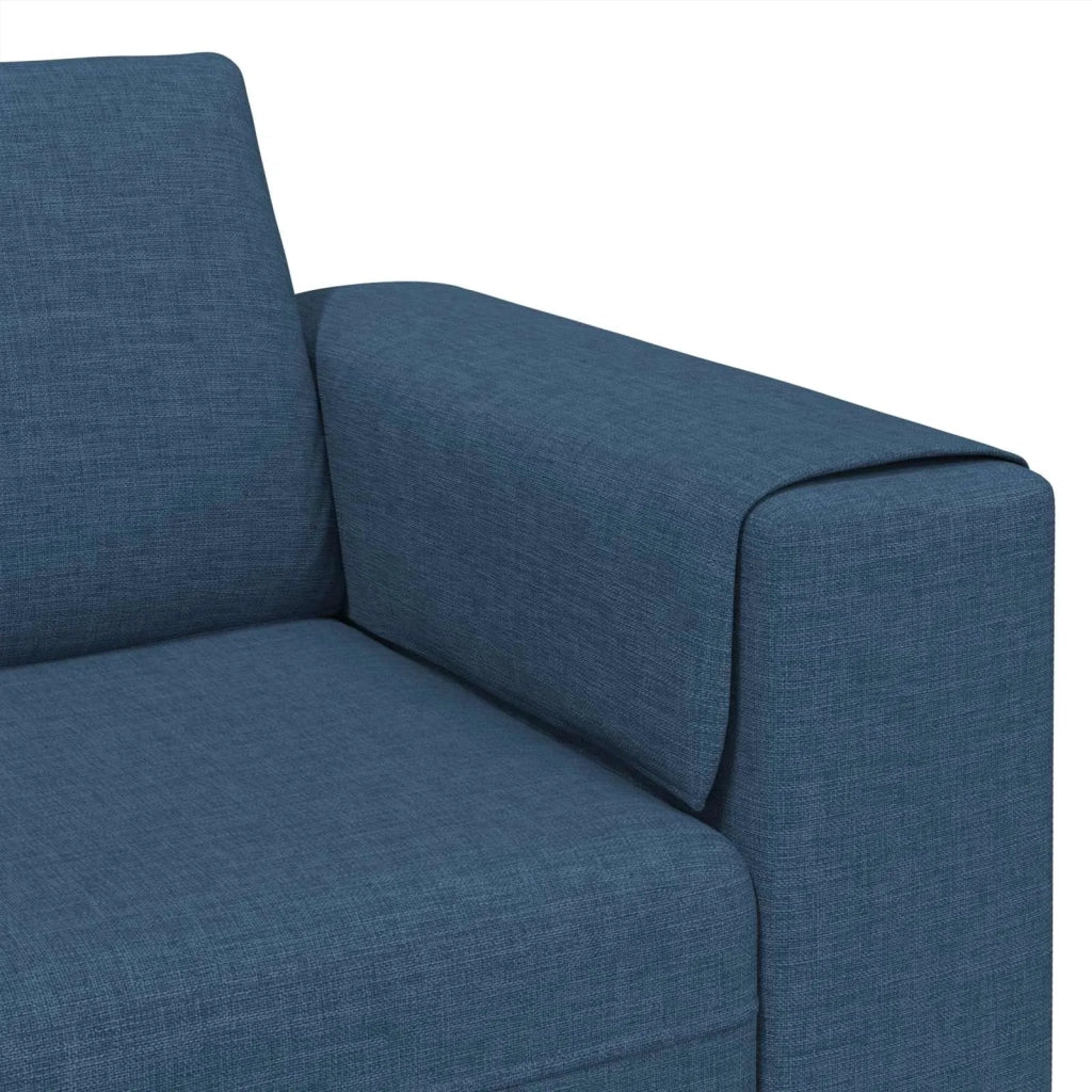 Divano per Soggiorno 3 pcs Blu Poliestere 3335119