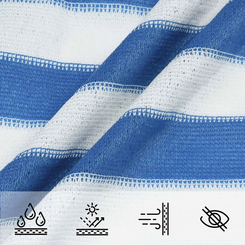 Telo Ombra Blu e Bianco 2 x 4,5 m HDPE 42032879