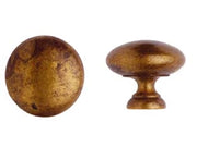 POMOLI PER MOBILI MOD.24228 IN OTTONE ANTICATO- - ø mm.32 - 5 pezzi METALSTYLE
