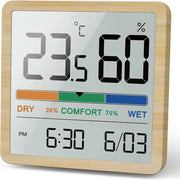 Termometro e igrometro digitale per interni - Alta precisione temperatura e umidità con display LCD - Ideale per il controllo del clima interno