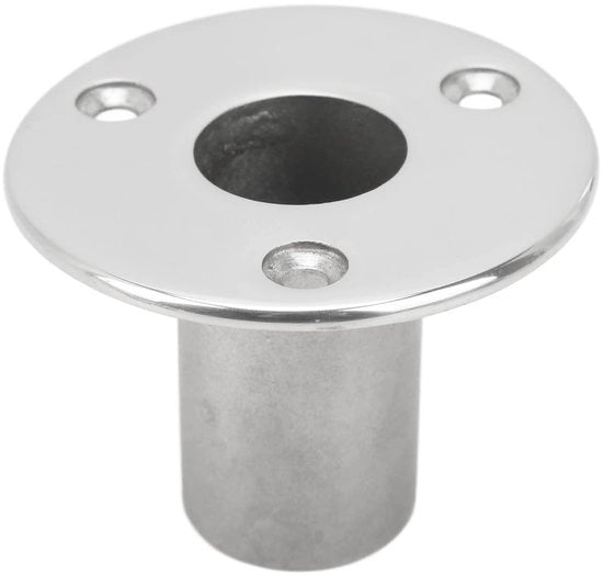 Base di Supporto per Ringhiera 90° - Maniglia in Acciaio Inox - Base per Maniglia - Adatto per Yacht - Fitting Marittimo - Diametro Interno 25 mm - Base per Maniglia