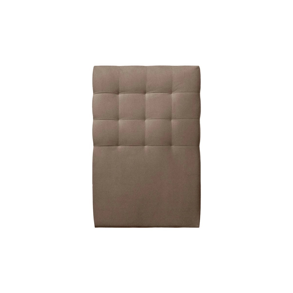 Letto 90x200 cm con testata imbottita - Tessuto velluto