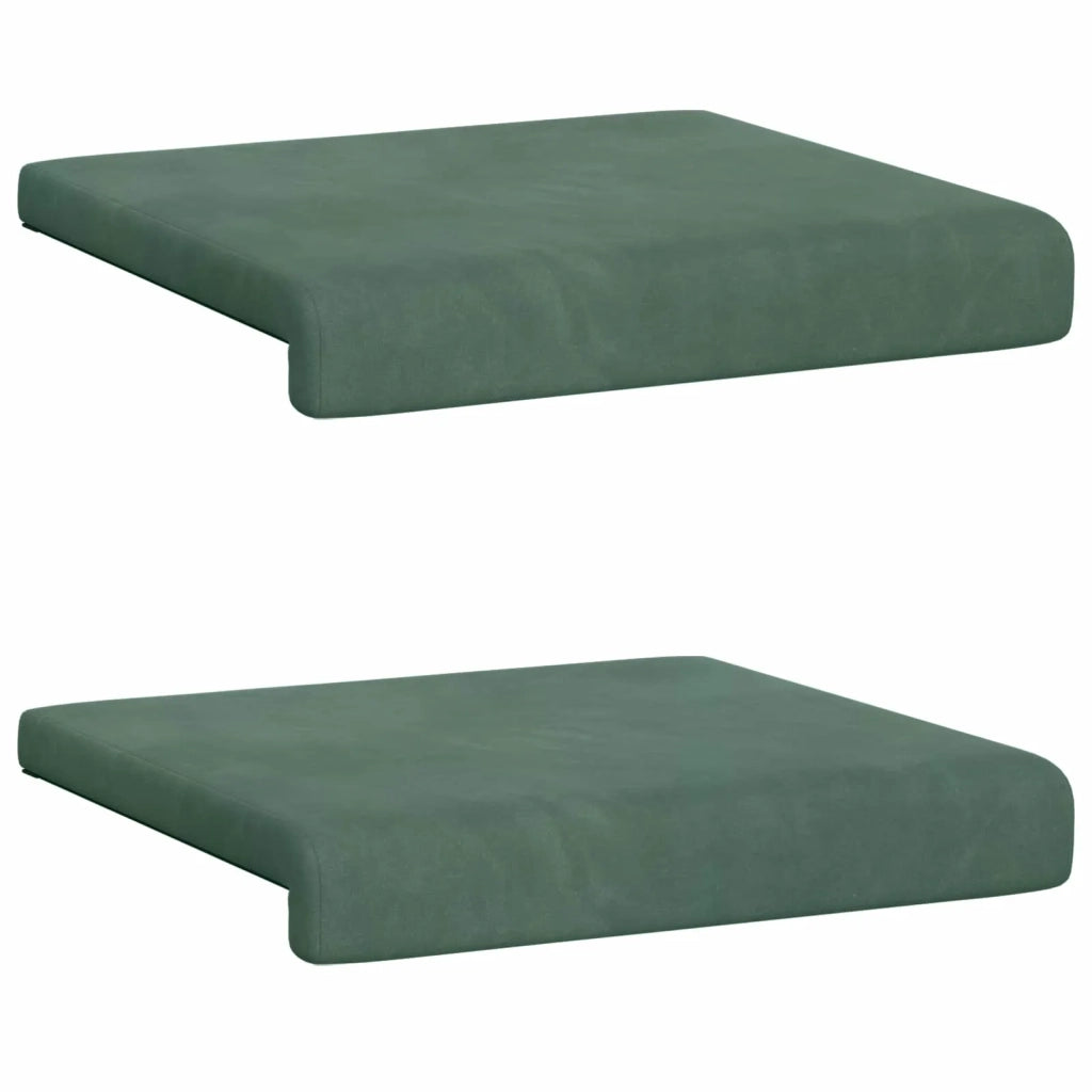 Cuscino per panchina 2 pcs Velluto Verde Mare Profondità 35 cm 42043032