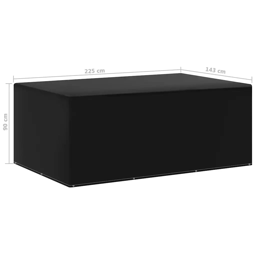 Copertura per Mobili da Giardino | Telone per mobili da esterni con 7 Occhielli 143x225x90 cm