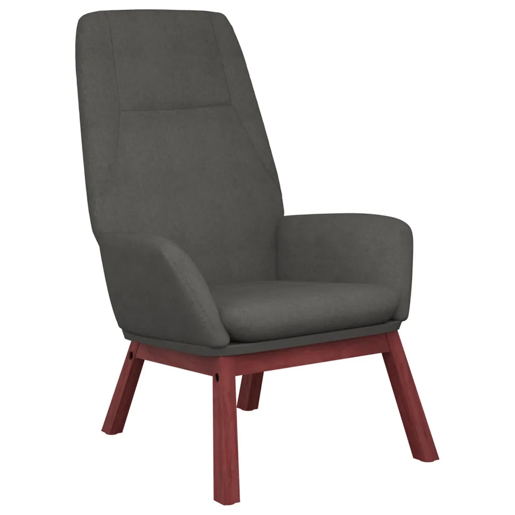 Poltrona | Sedia Relax Grigio Scuro in Tessuto