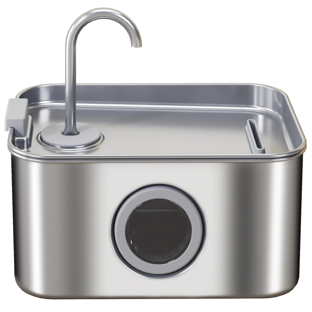 Fontana per Gatti 3,2L ¨C zephmum ¨C Silenziosa con Filtro a Carbone Attivo