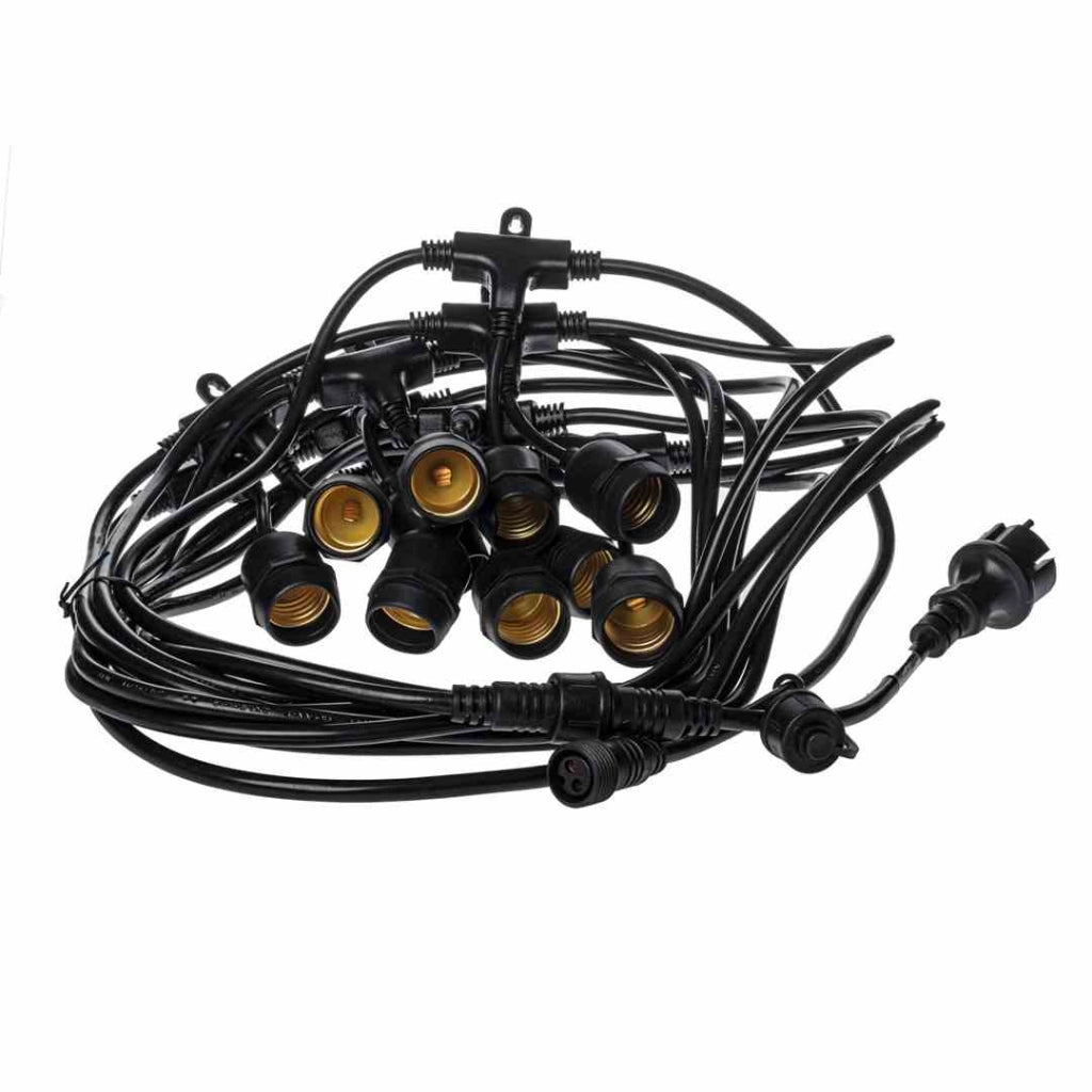 Girlanda luminosa da esterno Eko-Light 15m 15xE27 IP44 nera