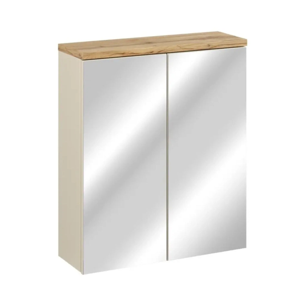 Mobile da bagno ERMANO con porte a specchio - L60 x H70 x P20 - Da appendere