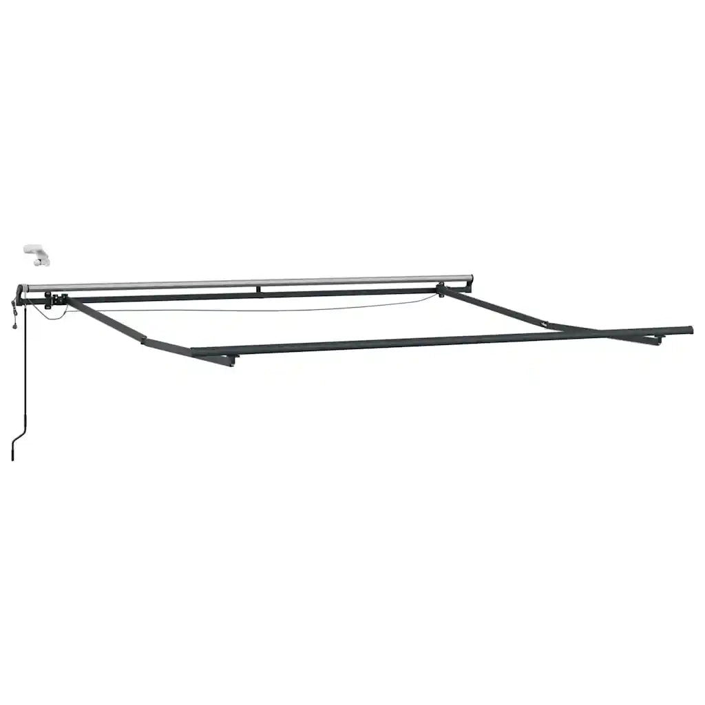 Tenda Retrattile Automatica LED Antracite e Bianco 300x250 cm 3310226