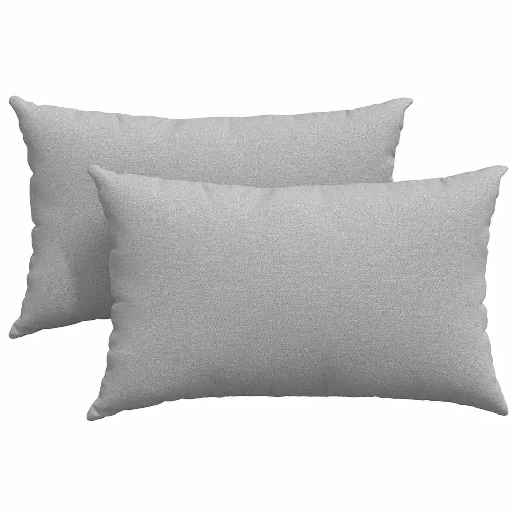 Cuscini da Divano 2 pcs Grigio Nuvola 50 x 30 cm Tessuto 42013623
