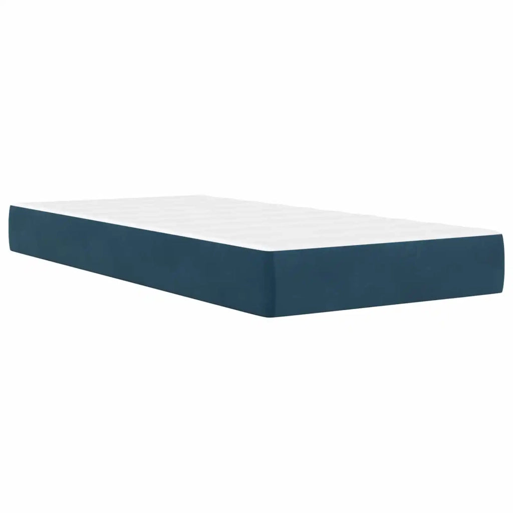 Struttura letto con materasso Blu 80 x 200 cm Velluto 3414830