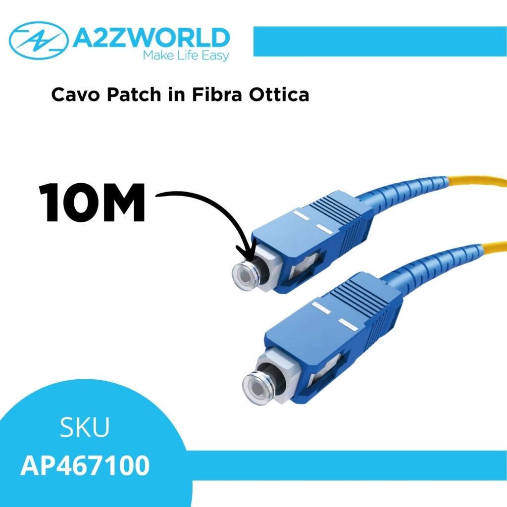 Cavo Patch Fibra Ottica SC, 5/10/20 m (10M)