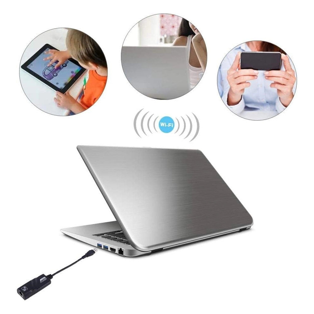 Trade Shop - Scheda Da Usb A Internet Abs Stabile Ambientale Usb 3.0 Gigabit Ethernet Q-c28 -