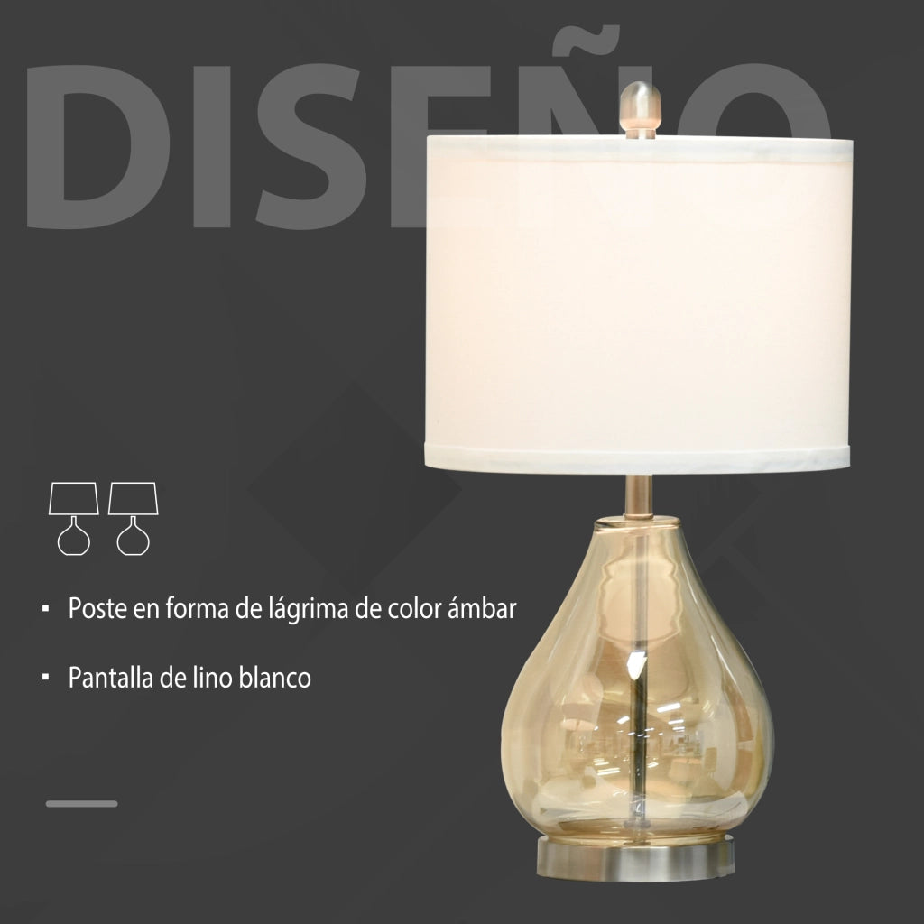 Lampada da tavolo ¨C zephmum ¨C bianco ?30x56 cm