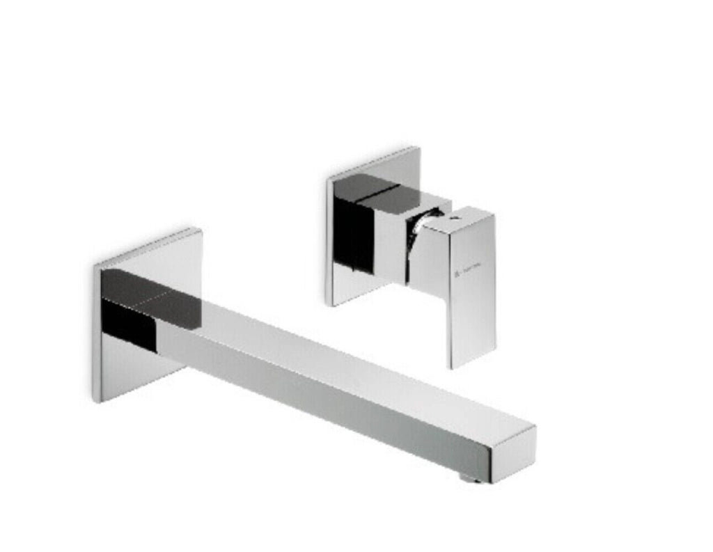 Rubinetto Miscelatore Elavabo A Parete Ergo-Q Cromo Bocca 252 Mm - Newform