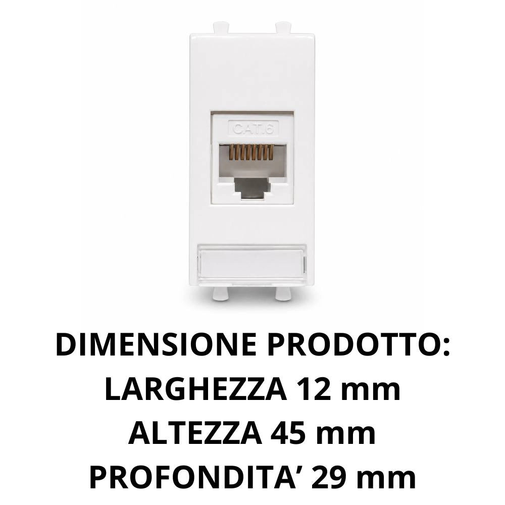 Presa dati rj45 ave 441027c6 per rete ethernet domus s44