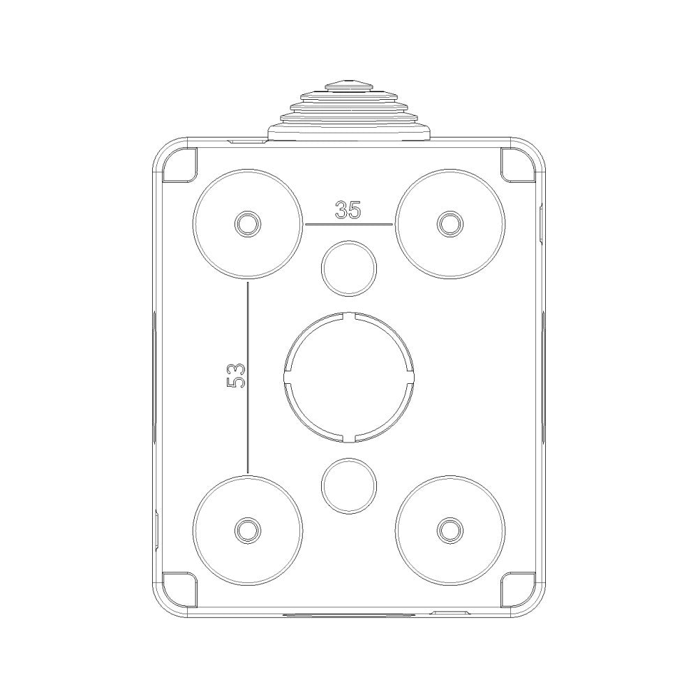 Vimar ip55 contenitore stagno 1p protetto per serie civili eikon arkè e plana