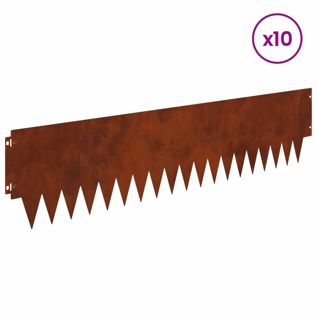 Bordura per Prato 10 pcs metallo 8008305