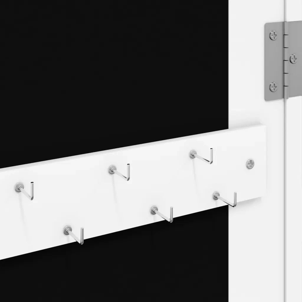 Armadio Portagioie a Specchio con Luci LED a Parete Bianco CFW8164813