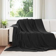 Coperta Nero 220 x 240 cm Panno 42016779
