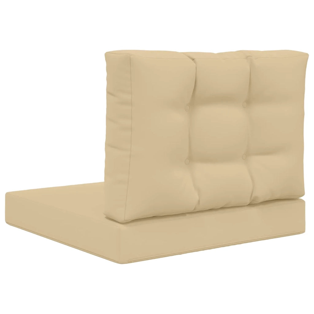 Cuscino per divano da esterno 2 pz | Cuscini per sedie Beige Poliestere
