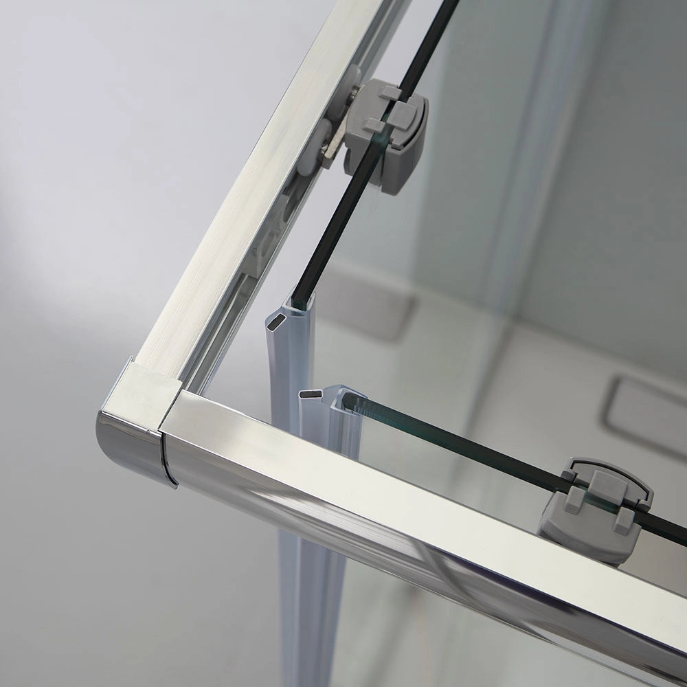 Box doccia 80x100 ante in cristallo trasparente