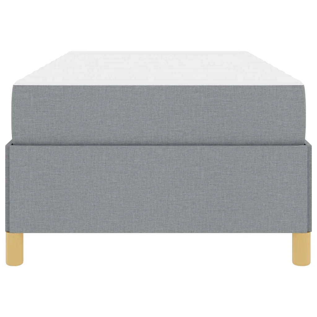 Struttura del letto Grigio chiaro 90 x 190 cm Tessuto