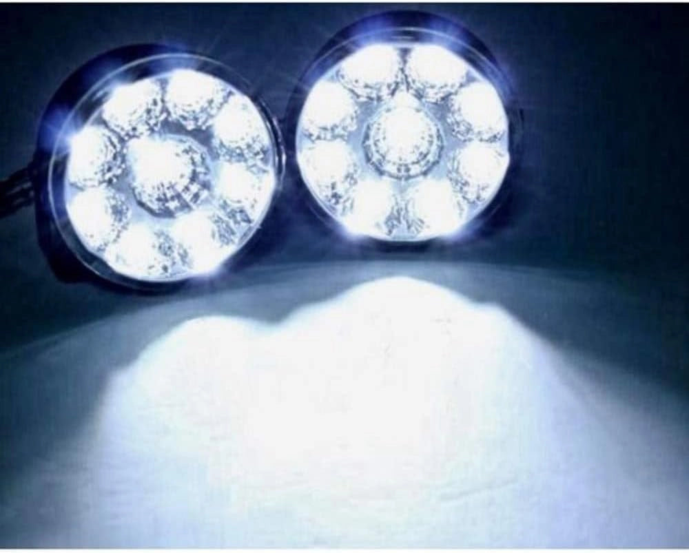 FENDINEBBIA AUTO CON 14 LED FARI NOTTURNI UNIVERSALI BIANCO GHIACCIO ANTERIORI