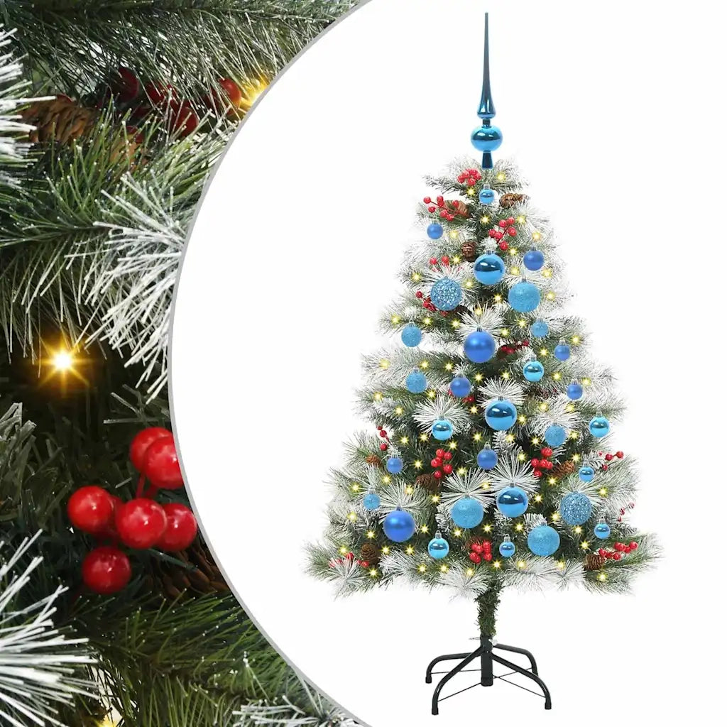 Albero di Natale artificiale Verde e bianco 120 cm 3395168