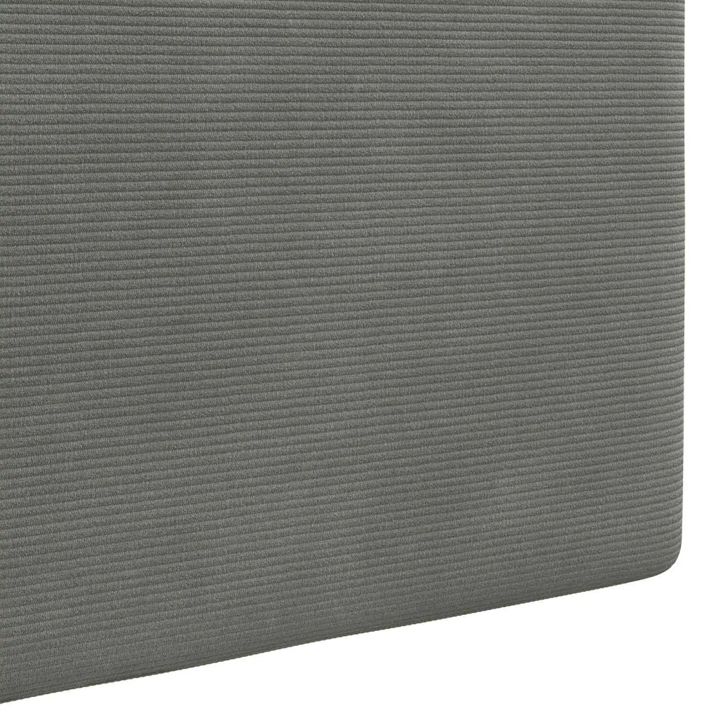 Testiera | Testata sospesa Con luce LED Grigio Chiaro Tessuto in Cords