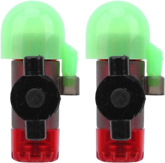 Sensore di Allarme per Piscina con Luce LED e Segnalazione Acustica per Pesca Notturna - 2 Set