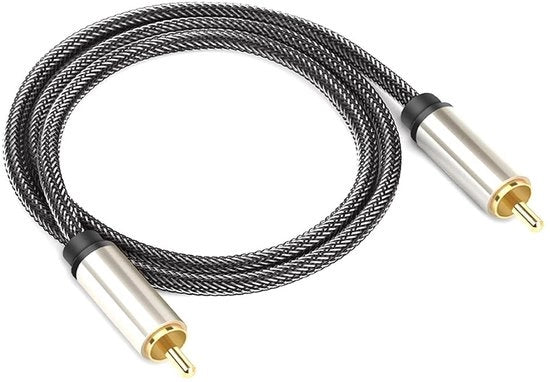 Cavo Coassiale Digitale Audio Hi-Fi 5.1 SPDIF RCA a RCA Maschio a Maschio - Cavo Coassiale per SPDIF/Audio Digitale - Cavo Video Combinato - 1 metro