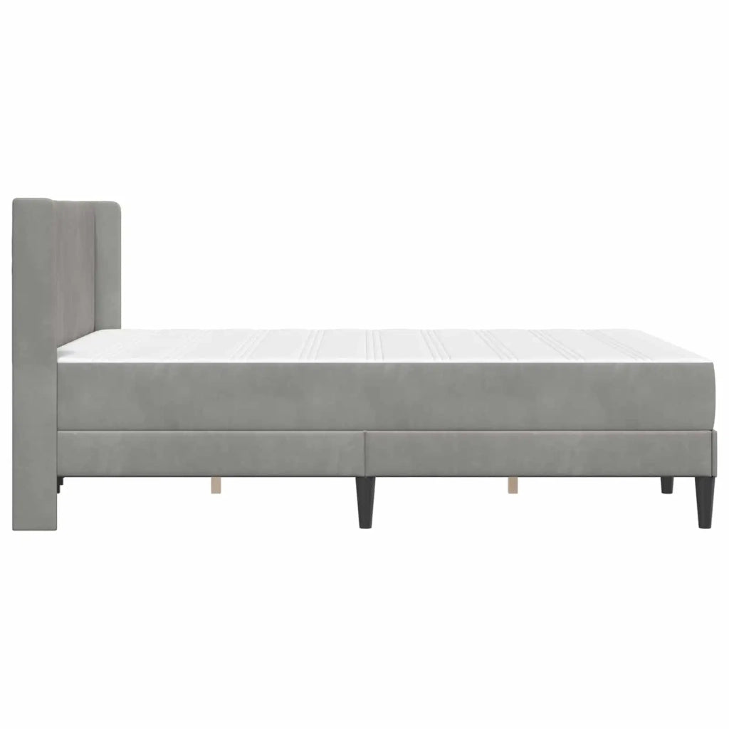 Struttura letto con materasso-Giroletto Grigio Chiaro 120 x 200 cm
