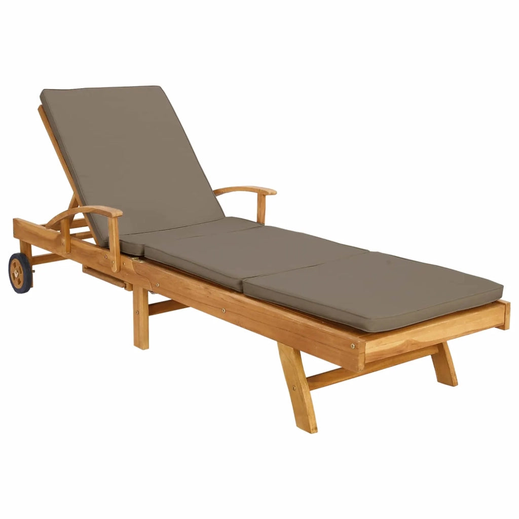 Lettino da sole 100% Poliestere Teak Solido 42032672