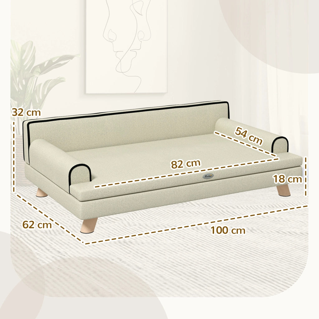 Divano per cani e gatti ¨C Minimal ¨C Beige 100x62x32