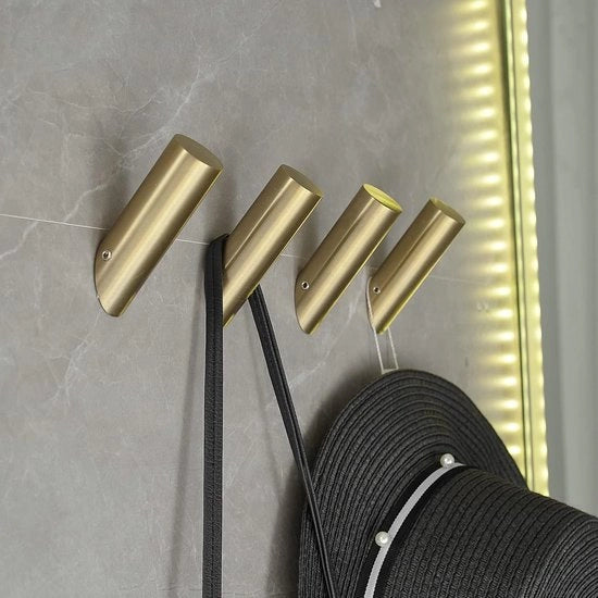 Set da 4 pezzi di asse da asciugamano in ottone per bagno e cucina