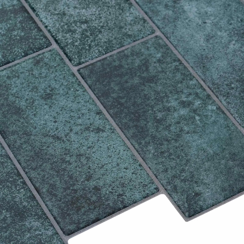 Piastrella subway 20 pcs Blu Verde 29 x 21 cm Poliuretano e PET 42046145