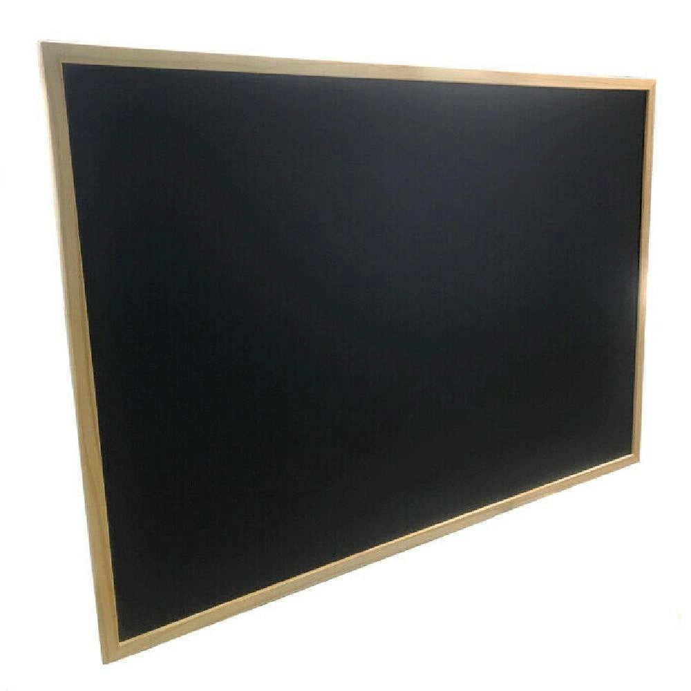 Trade Shop - Lavagna Con Cornice In Legno Scrivibile Con Gessetti Gioco Bambini 50x70 Cm -