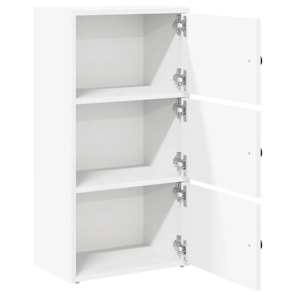 Libreria Bianca 40x24x77 cm in Legno Multistrato 860364