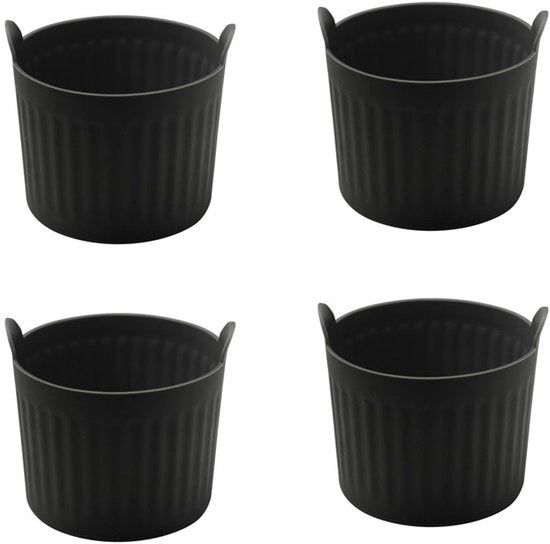 Accessori per Air Fryer, 4 pezzi, silicone, multifunzionale, per uovo, nero
